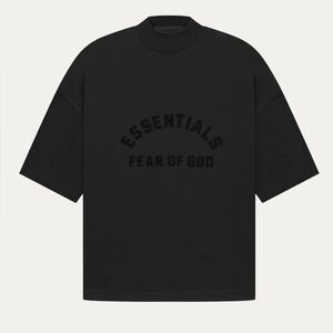 Fear of God Essentials Black Bonded Tee